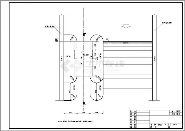 某河道清淤及闸坝整治工程设计cad全套施工图纸-图一