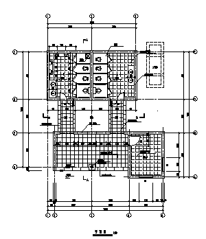 某单层墓区仿古砖木结构公厕建筑施工cad图_公厕施工_图1