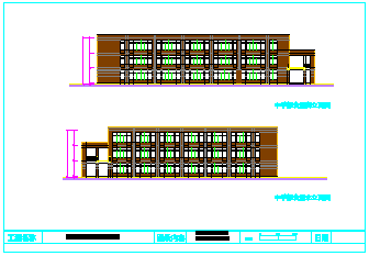3层4932平米某外国语学校中学部食堂建筑方案cad设计图纸-图一
