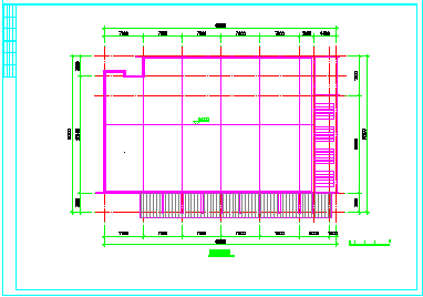 长46.5米 宽31.2米 2层学校食堂建筑方案cad设计图纸-图二