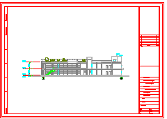 长59.4米 宽57.9米 2层4787平米中学校食堂建筑cad扩初图纸-图一