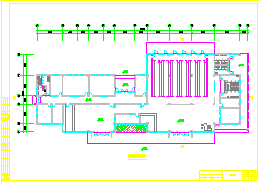 一层1080平方米长途汽车客运站建筑设计cad施工图-图二