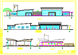 一层1080平方米长途汽车客运站建筑设计cad施工图