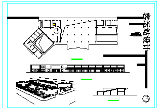 二层2555平方米长途汽车客运站建筑设计cad施工图-图一