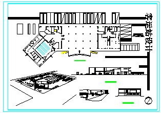 二层2555平方米长途汽车客运站建筑设计cad施工图-图二