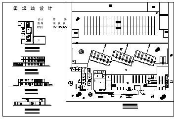 三层长途汽车客运站建筑设计cad施工图