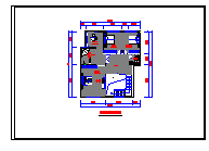 两层跃层户型室内装修设计cad方案施工图纸-图一