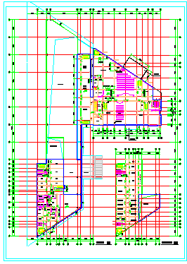 三层长途汽车客运站建筑设计施工cad图纸-图二