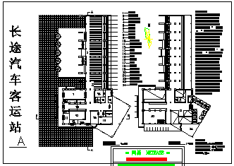 两层5425平方米长途汽车客运站建筑设计cad施工图-图二