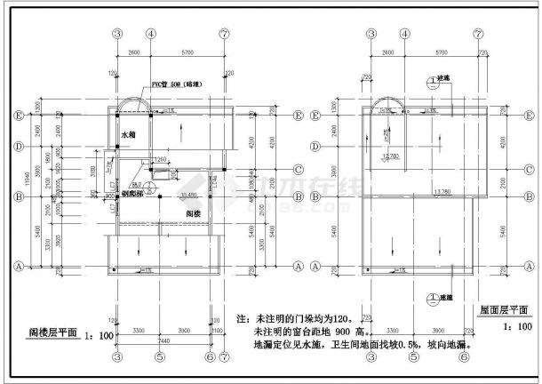 【杭州】某景区中式经典单栋别墅全套建筑施工设计cad图-图一