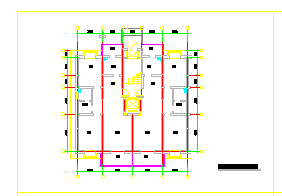 某带电梯小高层CAD户型图纸大集合-图二