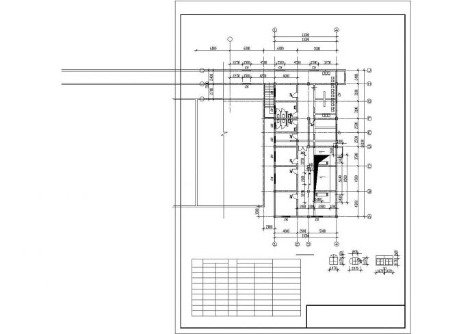 某医院高压氧舱建筑设计参考布置CAD详图_图1