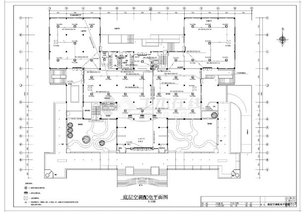 某图书馆电气施工cad图纸-图二