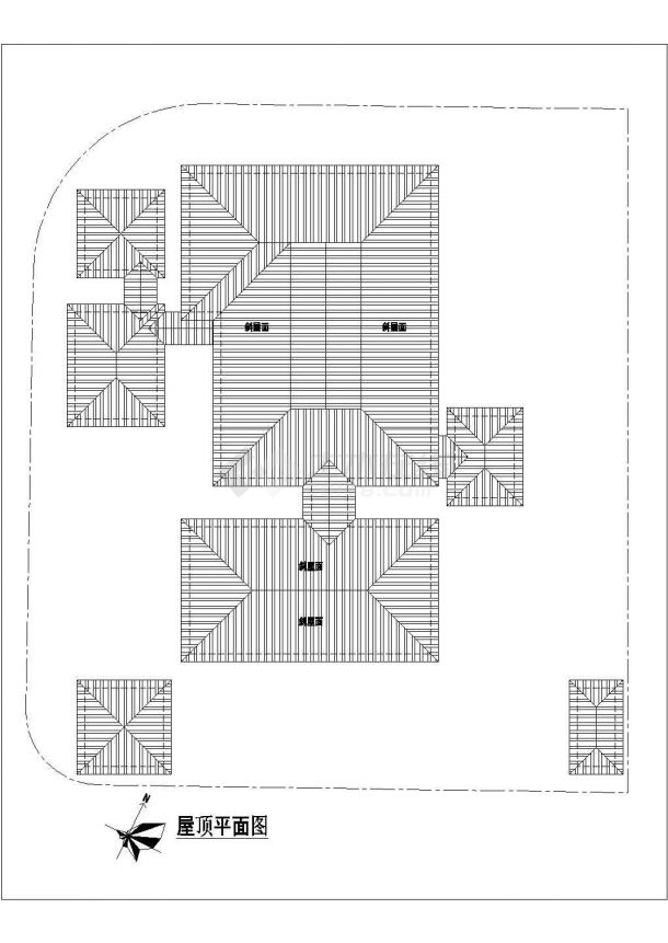 某会所新加坡风格豪华别墅楼全套建筑施工设计cad图纸-图二