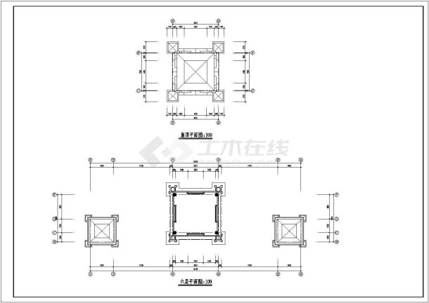 某圣经学校建筑CAD节点剖面构造施工图-图一