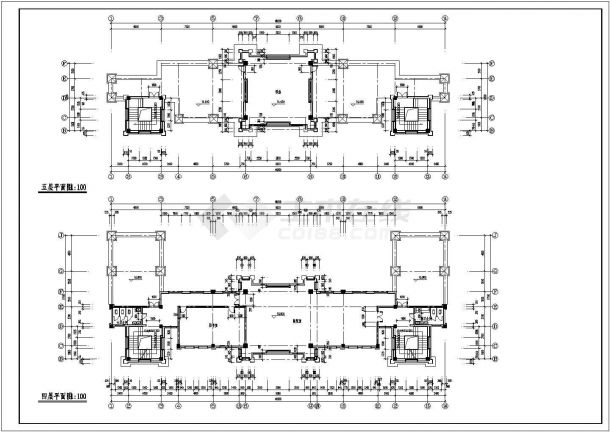 某圣经学校建筑CAD节点剖面构造施工图-图二