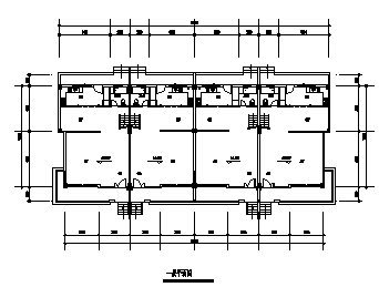 别墅设计_某三层新中式联排别墅建筑施工cad图,含效果图-图二