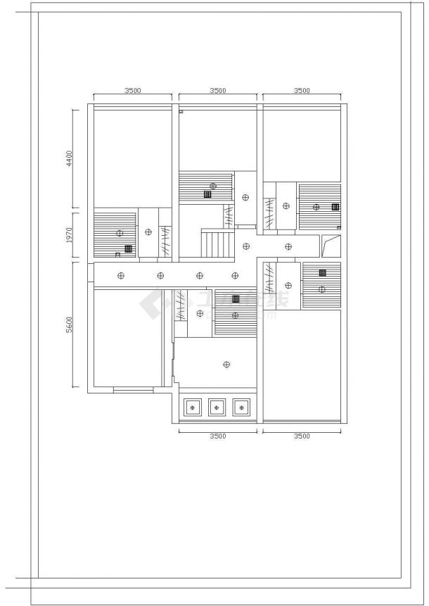 某地标准层住宅楼套房结构设计图-图一