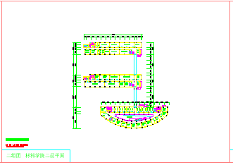 材料学院建筑cad设计方案图-图一