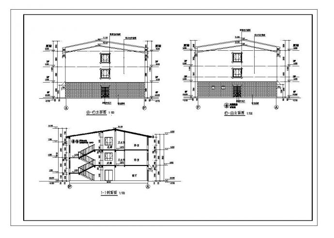 敬老院CAD平面建筑设计图_图1