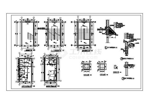 敬老院CAD平面建筑设计图-图二