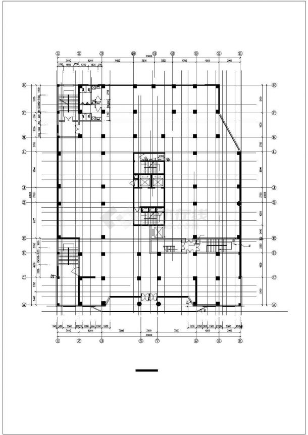 某大型商住楼布置参考详图-图一