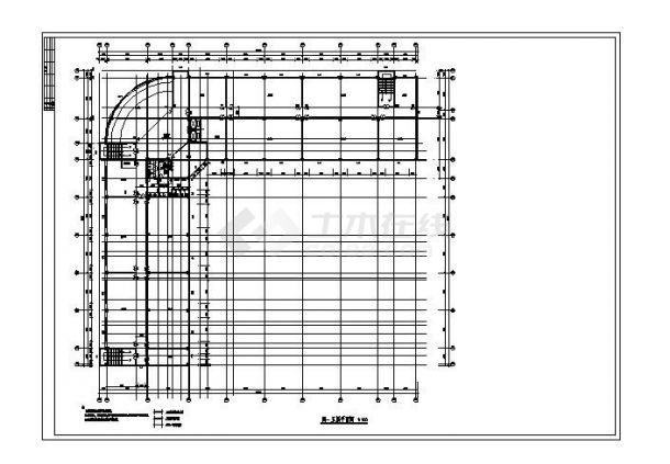 某商场大楼CAD平面设计图-图一