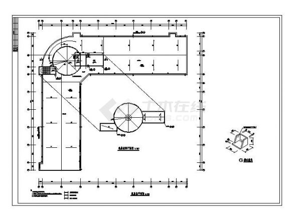 某商场大楼CAD平面设计图-图二