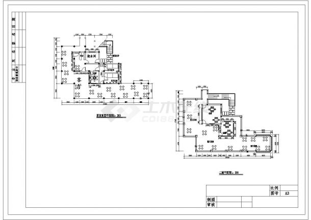 某长24.5米 宽17.1米 二层茶室建筑CAD完整节点构造设计图-图一