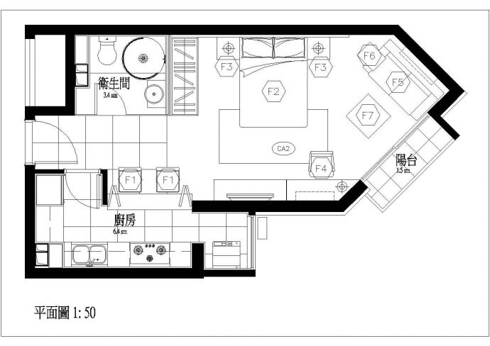 某居民住宅三期布置参考CAD详图_图1