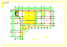 教学楼全套cad设计建筑施工图纸-图二
