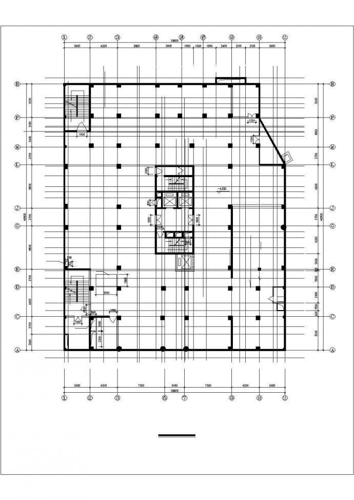 某大型商住楼装修设计参考图纸_图1