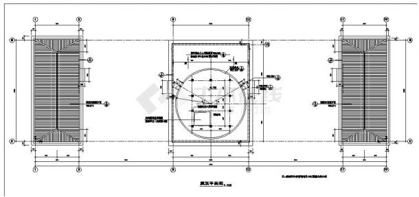 某行政办公楼平面建筑图参考详图-图二