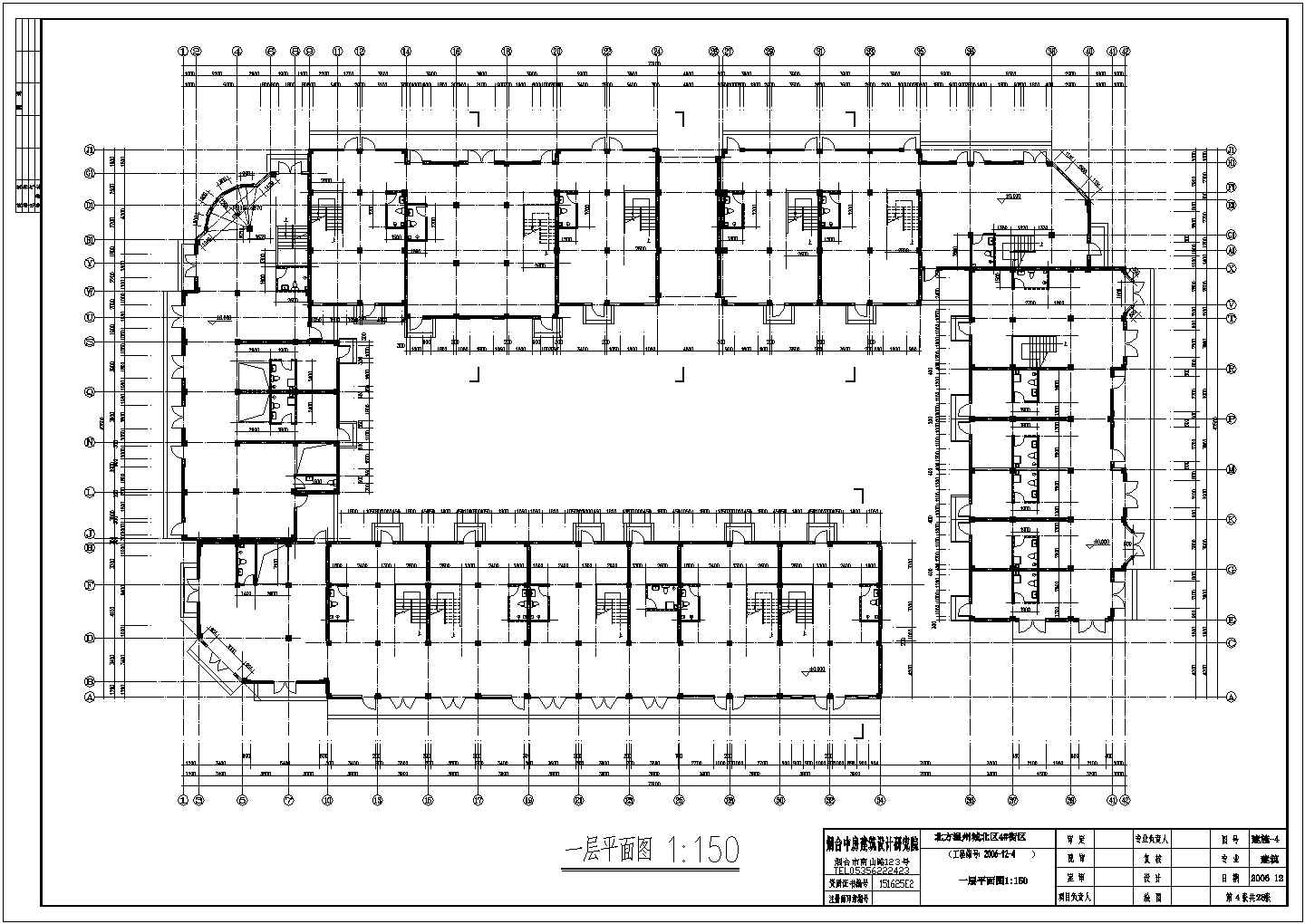 贵阳市某地经典欧式建筑布置CAD详图