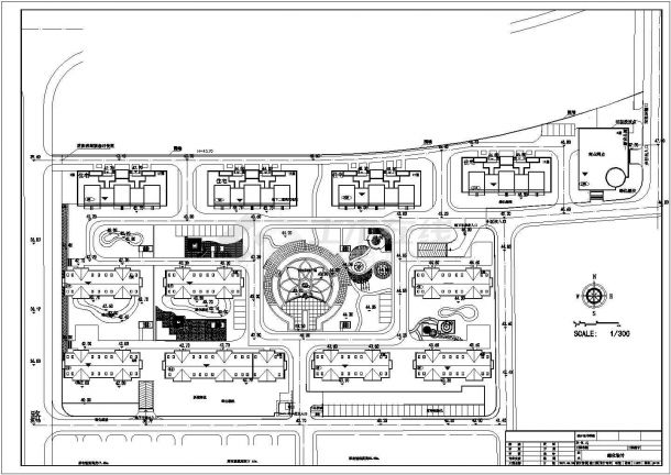 某高档小区建筑规划CAD详图-图一