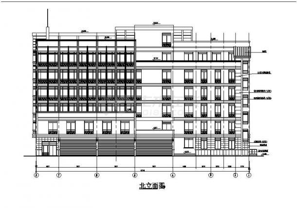 杭州市江干区某办公楼多层建筑构造项目参考详图-图二