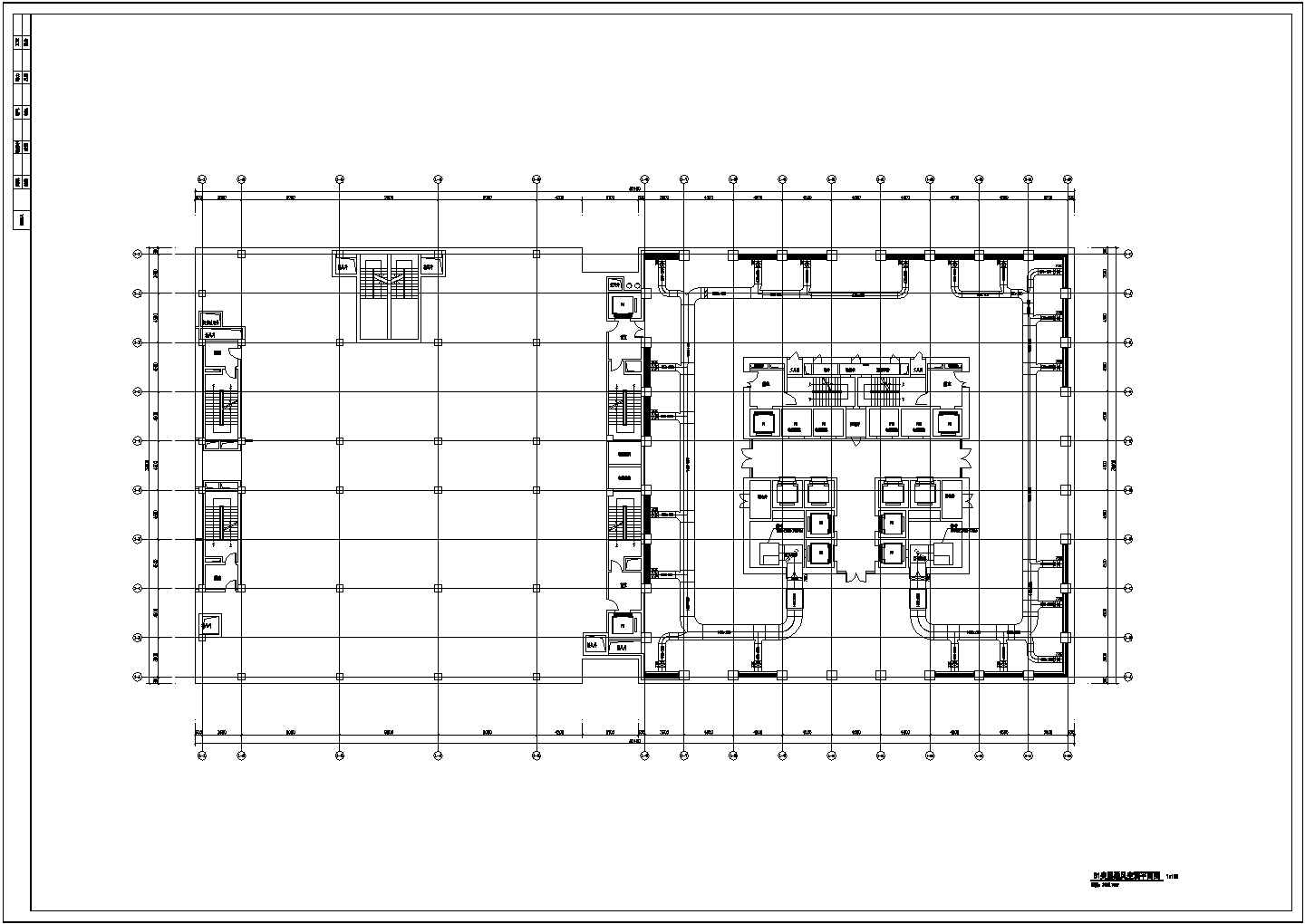 某市区超高层办公楼暖通空调全套系统设计施工cad图（大院设计 VAV空调系统）
