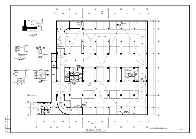 某办公楼给排水设计施工CAD图纸_图1