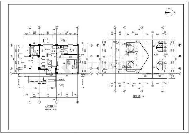 木屋建筑CAD详图-图二