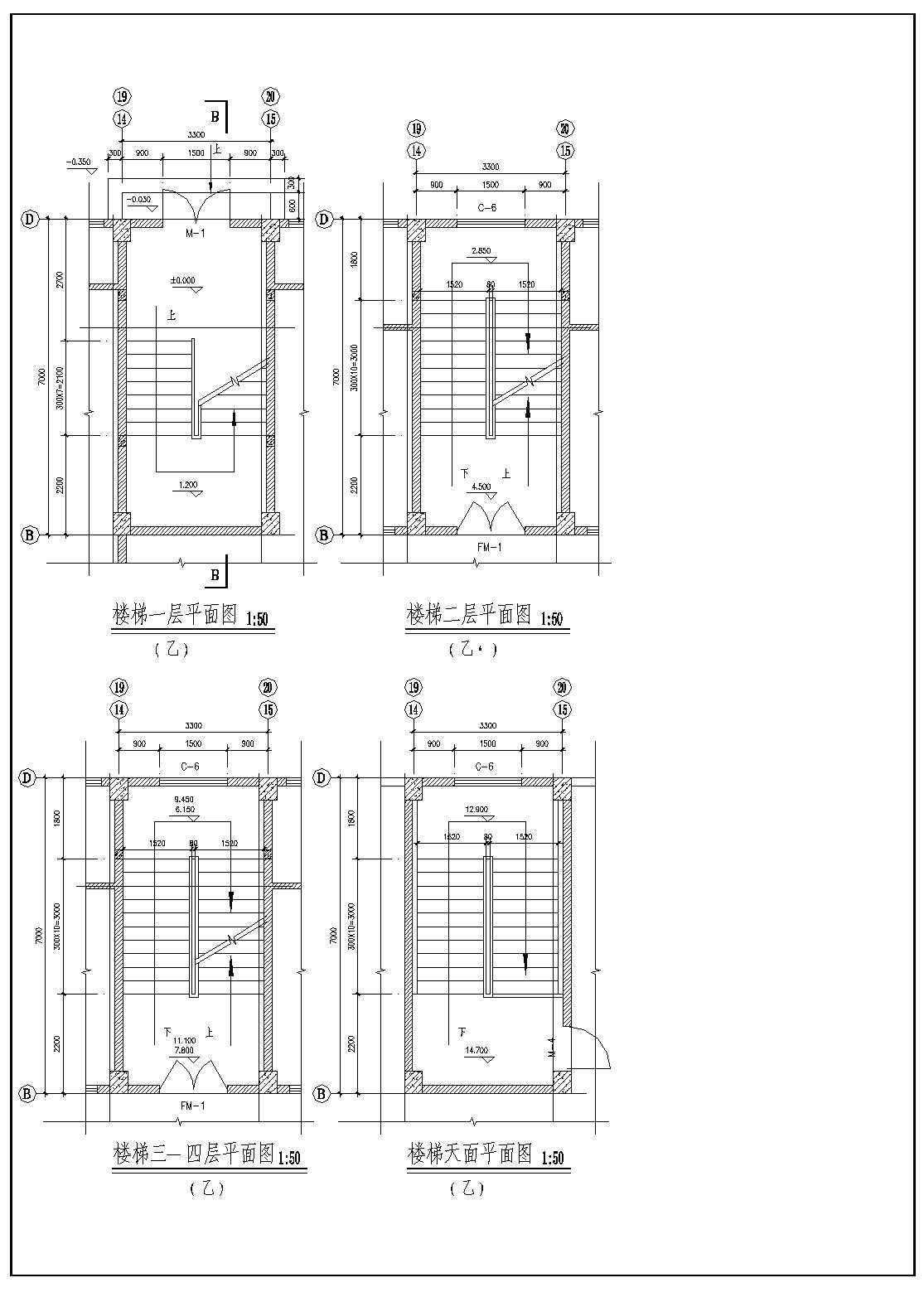 某宿舍住房CAD平面设计图