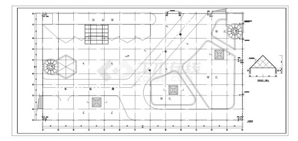 某车库建筑CAD平面设计图-图二