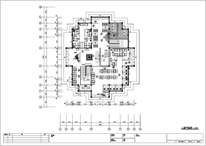 某茶楼建筑CAD大样完整构造详细设计图_图1