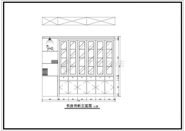 万佳新苑家居装高层家居室内装修cad平面布置图-图一