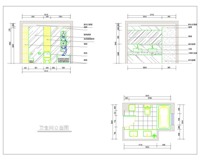 某地单层现代两居样板间方案含效果建筑设计cad图纸_图1