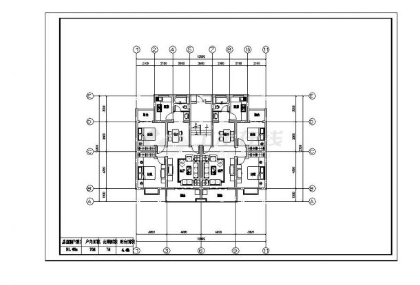 某住房建筑CAD平面设计图-图一
