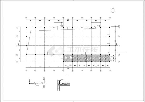 某粮仓储备中心建筑工程CAD详图-图一