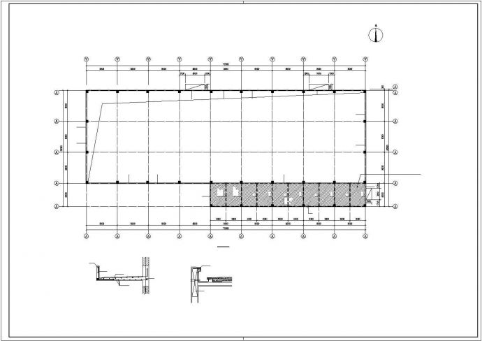 某粮仓储备中心建筑工程CAD详图_图1