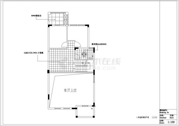 3层：长13.3米 宽7.3米 紫罗兰现代欧式混合风格建筑设计施工图-图二