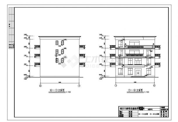 多套私人住宅建筑CAD平面设计图-图二