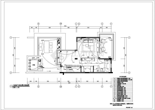 3层：长26.3米 宽6.6米 中式风格CAD建筑设计施工图-图一